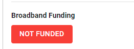 Label for Not Funded